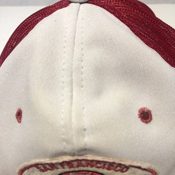 San Francisco 49ers Hat Snap Back 60s Used Rare Red White NFL‎ Made In The USA